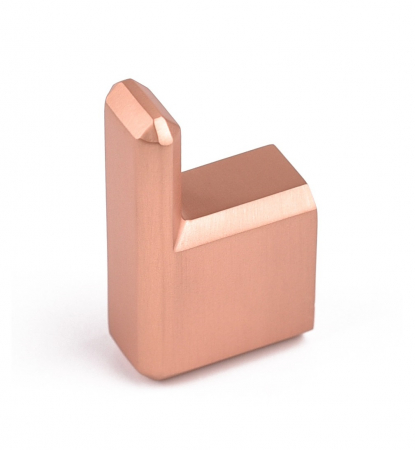 Agatatori cuier - Agatatoare cuier simpla Carli, finisaj cupru satin periat CB, 60x20x35 mm