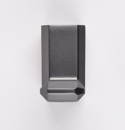 Agatatoare cuier simpla Carli, finisaj negru gun metal CB, 60x20x35 mm [1]