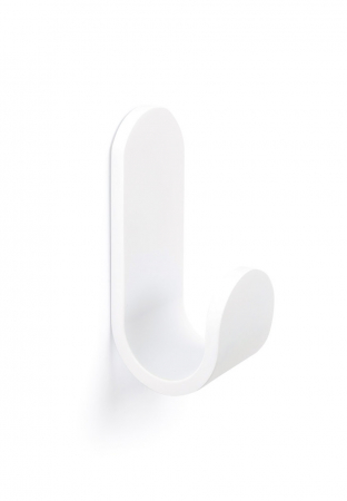 Moderne - Agatatoare cuier Tok, finisaj alb mat, 25x65x30 mm