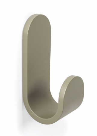 Moderne - Agatatoare cuier Tok, finisaj gri muschi, 40x100x47 mm