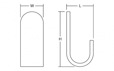 Agatatoare cuier Tok, finisaj turcoaz, 40x100x47 mm [1]