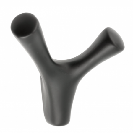 Moderne - Agatatoare cuier Torna, finisaj negru mat GT, 81x71x47 mm
