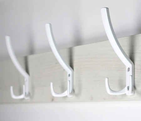 Agatatoare cuier tripla FCH-09, finisaj alb [3]
