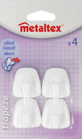 Agatatori cuier autoadezive din plastic, set 4 bucati [1]