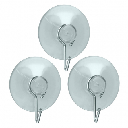 CASA SI GRADINA - Agatatori cuier cu ventuza, set 3 bucati