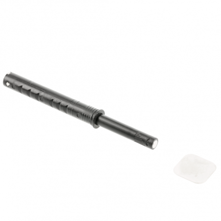 Amortizoare inchidere usi - Amortizor bumper incastrat cu adaptor si magnet pentru usa mobilier, negru, L:107 mm