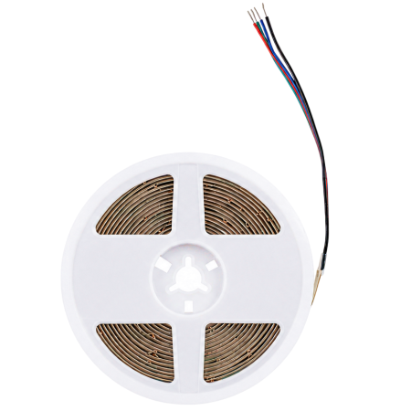Bandă LED COB Gel Free GTV, lumină RGB, 810 LED/m, 12V, IP20, 5 m [1]