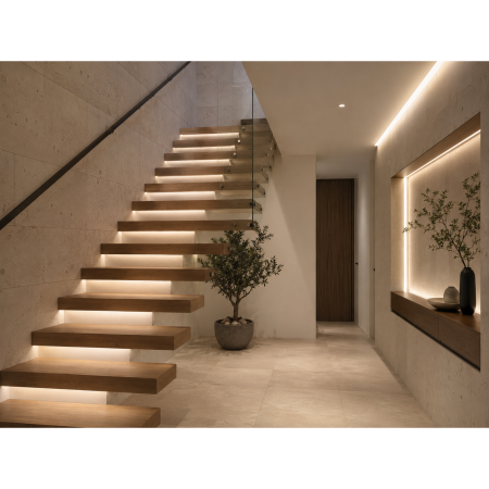 Bandă LED COB GTV, lumină caldă, 320 LED/m, 24V, IP20, 5 m [2]