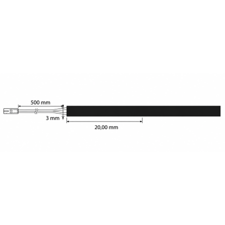 Bandă LED COB Siro pentru mobilier, lumină neutră, 400 LED/m, 420 lm/m, 4 W/m, 24V, IP20, 2,5 m [1]