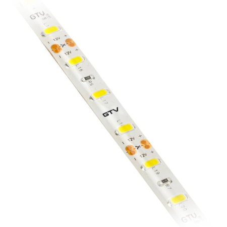 Bandă LED Flash GTV, lumină neutră, 60 LED/m, 1700 lm/m, 16 W/m, 12V, IP65, 5 m [1]
