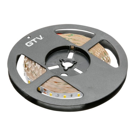 Bandă led - Bandă LED Flash GTV, lumină neutră, 60 LED/m, 1750 lm/m, 16 W/m, 12V, IP20, 5 m