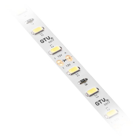 Bandă LED Flash GTV, lumină neutră, 60 LED/m, 1750 lm/m, 16 W/m, 12V, IP20, 5 m [1]