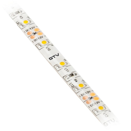Bandă LED Flash GTV, lumină neutră, 60 LED/m, 280 lm/m, 4,8 W/m, 12V, IP65, 5 m [1]