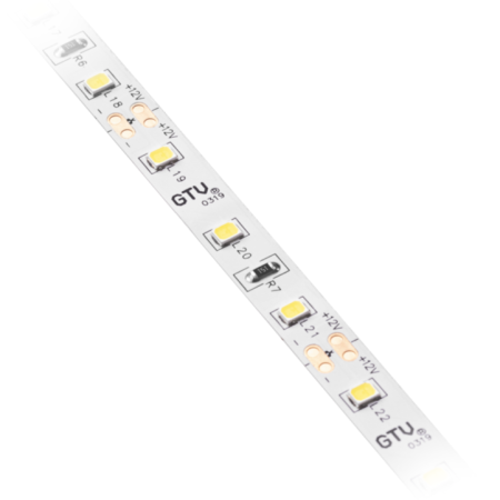 Bandă LED Flash GTV, lumină neutră, 60 LED/m, 750 lm/m, 6 W/m, 12V, IP20, 50 m [1]