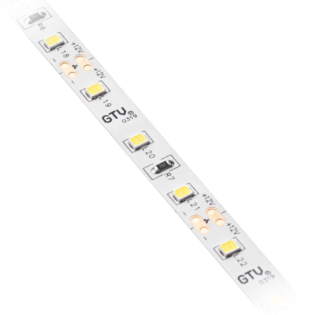 Bandă LED Flash GTV, lumină neutră, 60 LED/m, 850 lm/m, 11 W/m, 12V, IP20, 5 m [1]