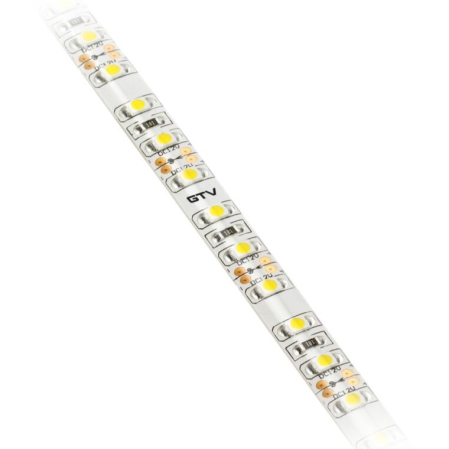 Bandă LED Flash GTV, lumină rece, 120 LED/m, 520 lm/m, 9,6 W/m, 12V, IP65, 5 m [1]