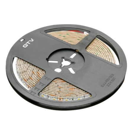 Bandă led - Bandă LED Flash GTV, lumină rece, 120 LED/m, 720 lm/m, 7,3 W/m, 12V, IP20, 5 m