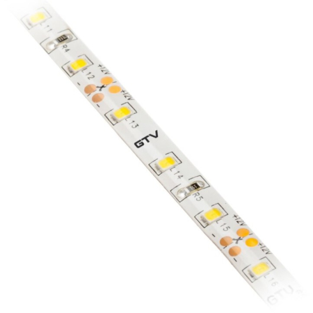 Bandă LED Flash GTV, lumină rece, 60 LED/m, 700 lm/m, 6 W/m, 12V, IP65, 5 m [2]