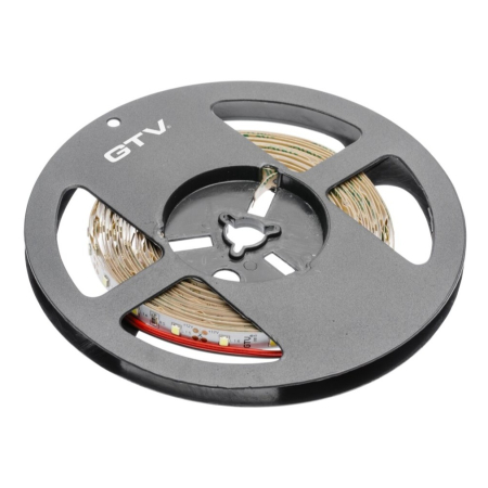 FERONERIE SI ACCESORII MOBILĂ - Bandă LED Flash GTV, lumină rece, 60 LED/m, 750 lm/m, 6 W/m, 12V, IP20, 5 m