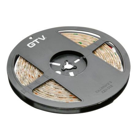 Bandă led - Bandă LED Flash GTV, lumină rece, 60 LED/m, 850 lm/m, 14,4 W/m, 12V, IP65, 5 m