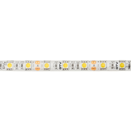 Bandă LED Flash GTV, lumină rece, 60 LED/m, 850 lm/m, 14,4 W/m, 12V, IP65, 5 m [1]