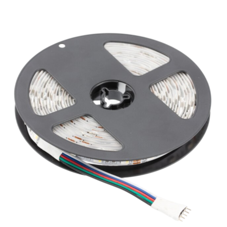 Bandă led - Bandă LED Flash GTV, lumină RGBW, 60 LED/m, 17 W/m, 12V, IP20, 5 m
