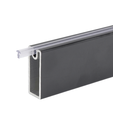 FERONERIE SI ACCESORII MOBILA - Bara haine rectangulara Adinor, antracit, 2ML