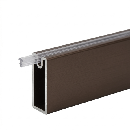 FERONERIE SI ACCESORII MOBILA - Bara haine rectangulara Adinor, maro moka, 2ML