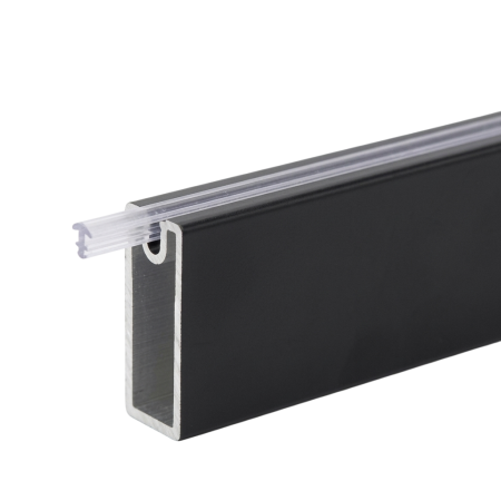 FERONERIE SI ACCESORII MOBILA - Bara haine rectangulara Adinor, negru mat, 2ML