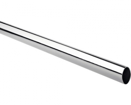 Bara pentru umerase ovala 30x15 mm, crom lucios, lungime 89 cm [0]
