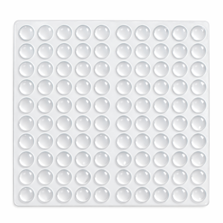 Buline autoadezive pentru mobilier, set 10 folii x 100 bucati, silicon transparent, D:7 mm [2]