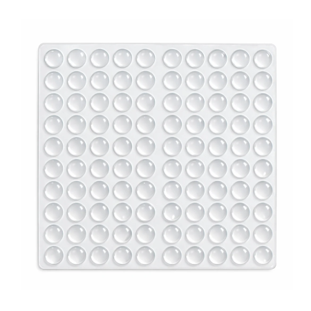 Accesorii diverse - Buline autoadezive pentru mobilier, set 100 bucati, silicon transparent, D:10 mm