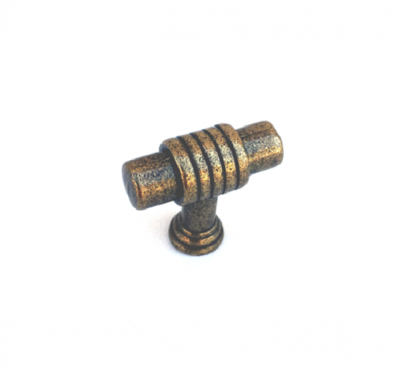 Clasice si vintage - Buton bronz oxidat Cruz