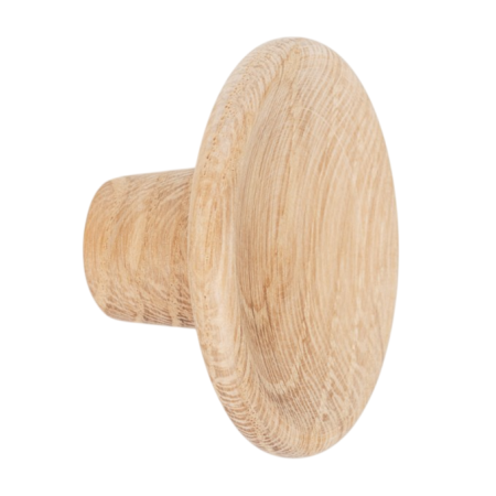 Butoni - Buton din lemn pentru mobilă Disc Wood, finisaj natur, D 38 mm