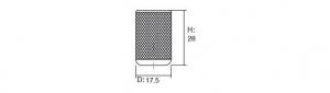 Buton Graf, finisaj aluminiu [3]
