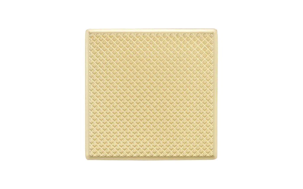 Buton patrat pentru mobila Caro, finisaj alama satin CB, 64x64x26 mm [1]
