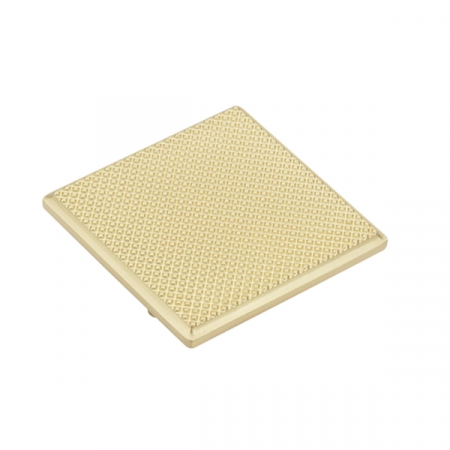 Butoni - Buton patrat pentru mobila Caro, finisaj alama satin CB, 64x64x26 mm