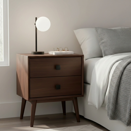 Buton patrat pentru mobila Dion, finisaj negru mat, 30x30 mm [3]