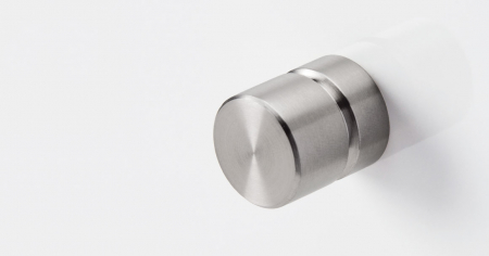 Buton pentru mobila Acer, finisaj otel inoxidabil periat, D:18 mm [1]