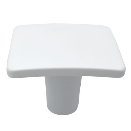 Buton pentru mobila Adan, finisaj alb, 32x32 mm [2]