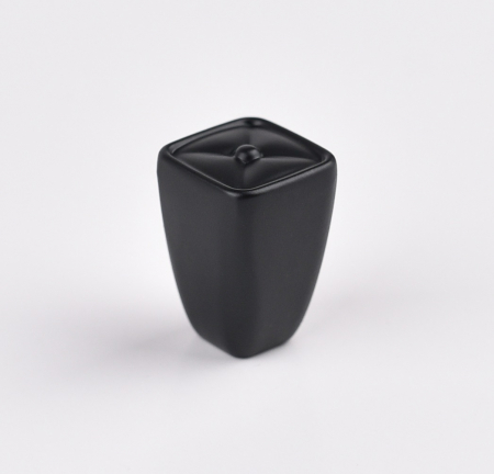Buton pentru mobila Alan, finisaj negru mat CB, 28 mm [2]