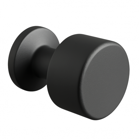 Buton pentru mobila Alaz, finisaj negru mat CB, Ø:22 mm [2]