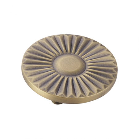 Butoni - Buton pentru mobila Alper, finisaj alama antichizata periata CB, 16 mm