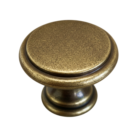 Buton pentru mobila Amber, finisaj alama antichizata, D:30 mm [1]