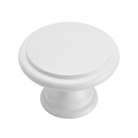 Buton pentru mobila Amber, finisaj alb, D:30 mm [1]