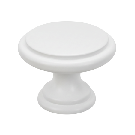 Butoni - Buton pentru mobila Amber, finisaj alb, D:30 mm