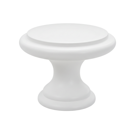 Buton pentru mobila Amber, finisaj alb, D:30 mm [2]