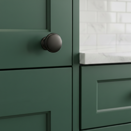 Buton pentru mobila Amber, finisaj negru cobalt, D:30 mm [3]