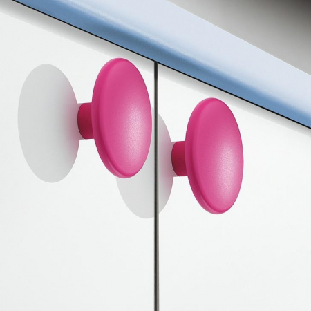 Buton pentru mobila Antillo, finisaj fucsia, D:52 mm [1]