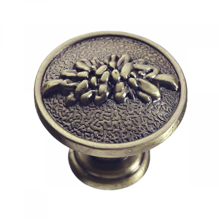 Buton pentru mobila Ardea, alama antichizata periata GT, D:27.5 mm [1]